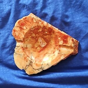 Action Lobeco Genuine Alabaster Ashtray Vintage